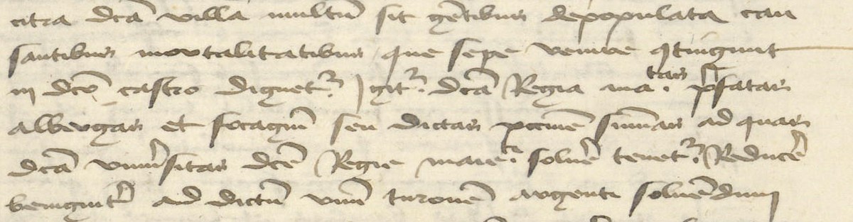 Registre B10, folio 225 : « vltra dicta villa multum sit gentibus depopulata cum … mortalitatibus que sepe venire contingunt »