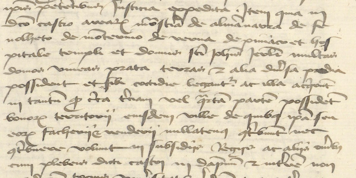 Registre B10, folio 228v : l'article de la mainmorte, avec la liste des maisons religieuses et la mention du tiers ou du quart du terroir