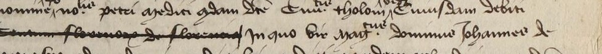 Le montant de la dette, commencé puis biffé par le notaire dans la procuration de 1430