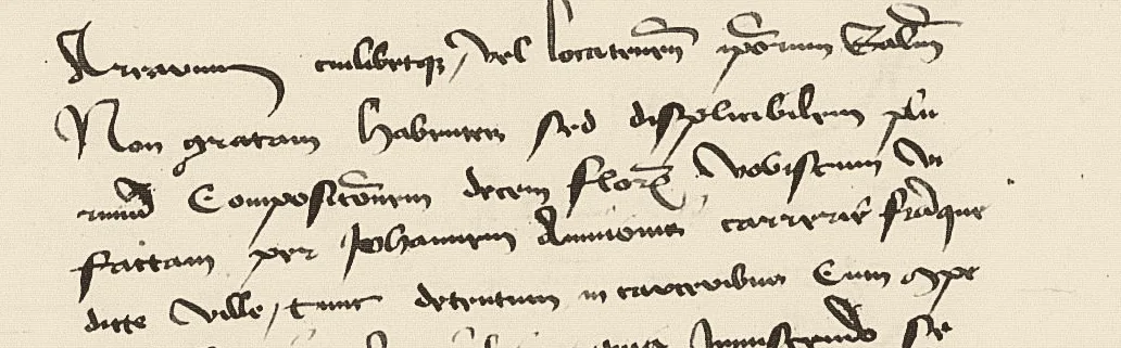 Ouverture de la lettre des maîtres rationaux du 3 avril 1444