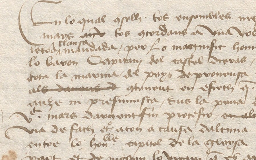 Délibération de Toulon du 24 juin 1450 nommant « lo baron capitany » et le prieuré de La Crau